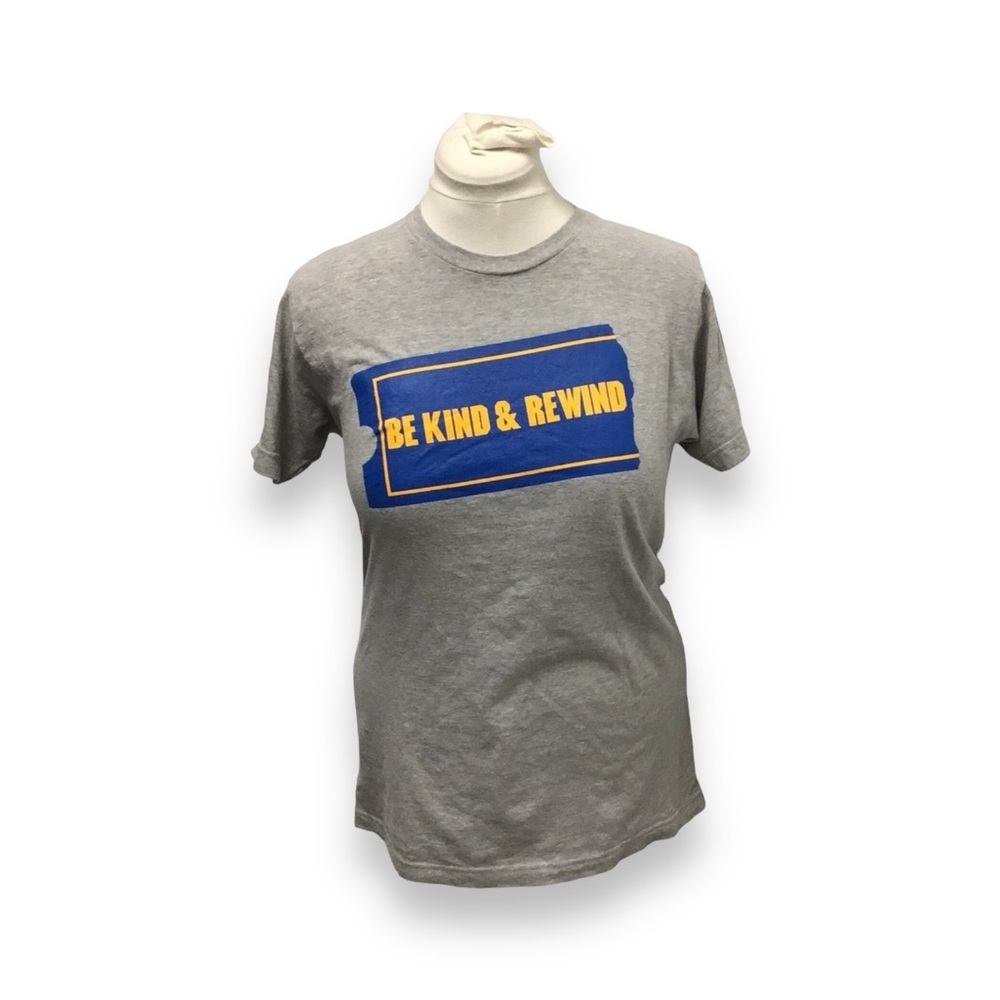 Blockbuster By Ann Arbor Short Sleeve Crew Neck “Be Kind & Rewind” Tee